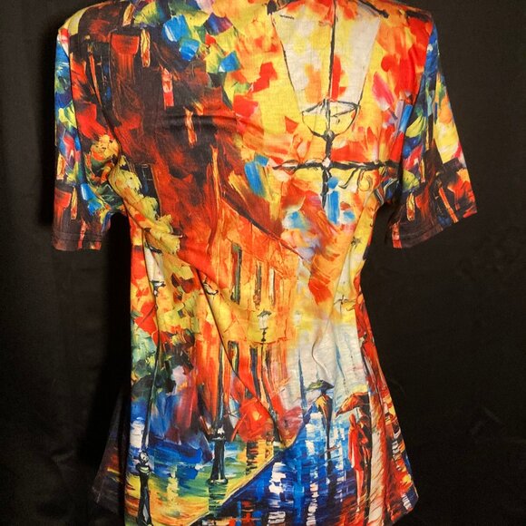 Tumu Colorful S/M Short Sleeve Top - Picture 3 of 3